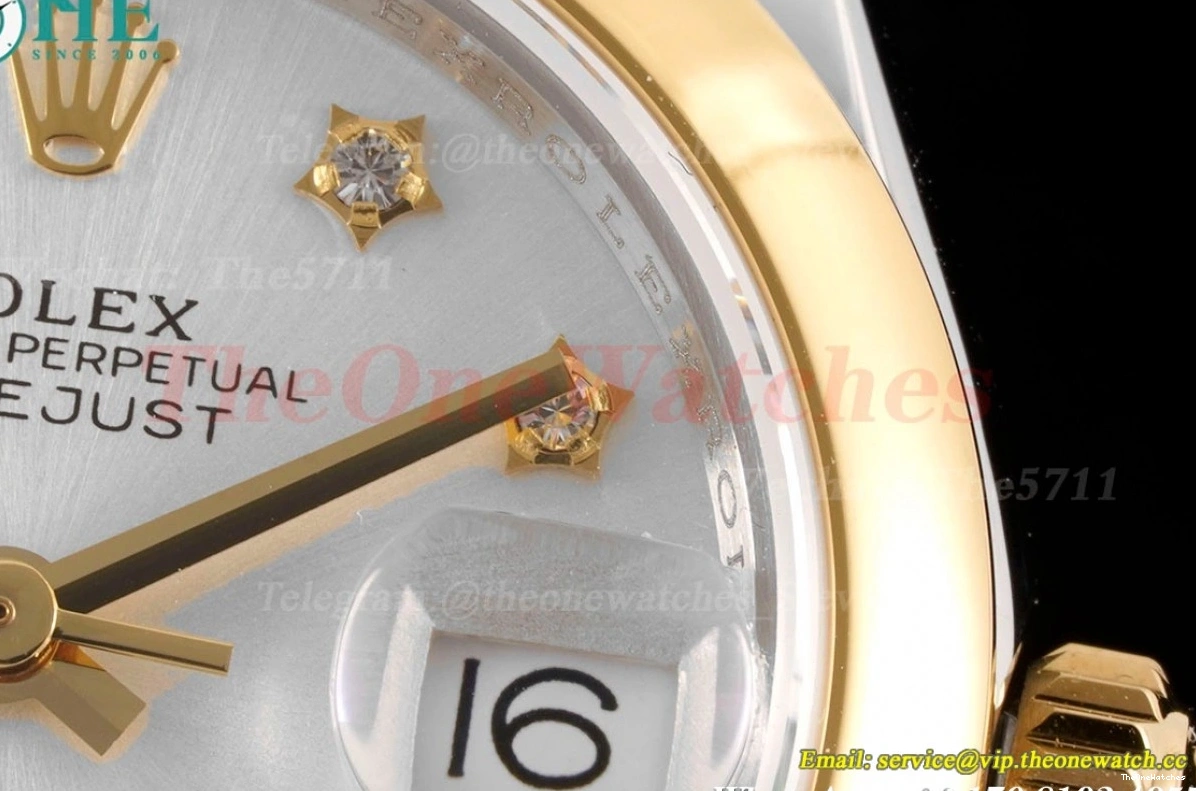 Silver Ladies Dial NH05 Datejust TWS SS 28mm YG 0212